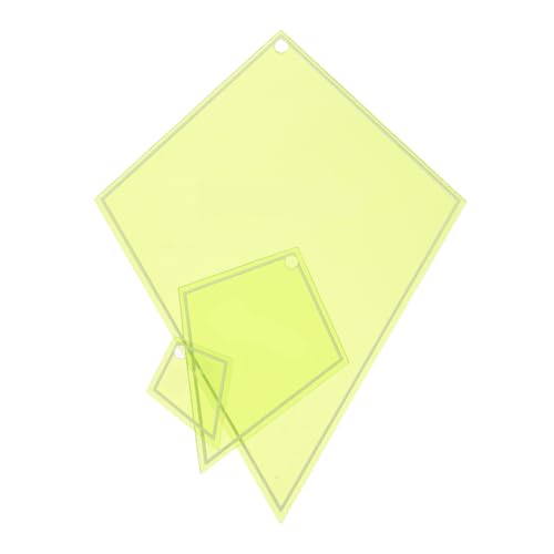 Tofficu 3 Stück Teiliges Quilting Lineal aus Transparentem Kunststoff Präzise Schneidevorlagen für Patchwork und Nähprojekte Vielseitige DIY Schablonen für Quilting Basteln und von Tofficu