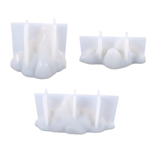 Tofficu 3 Stück Teiliges Silikon Gießform für Epoxidharz Dekorative Bergdesign Formen für DIY Bastelarbeiten für Home Decor und Kreative Kunstprojekte von Tofficu