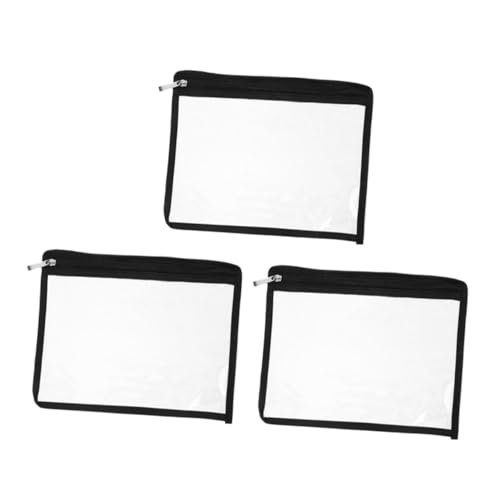 Tofficu 3 Stück Teiliges Transparente PVC Reißverschlusstaschen Dokumententasche Kleine Organizer Beutel für Büro Schule und Reise Strapazierfähige Wasserfeste Aufbewahrung mit Sicherem Tofficu 3 Stück Teiliges Transparente PVC Reißverschlusstaschen Dokumententasche Kleine Organizer Beutel für Büro Schule und Reise Strapazierfähige Wasserfeste Aufbewahrung mit Sicherem von Tofficu
