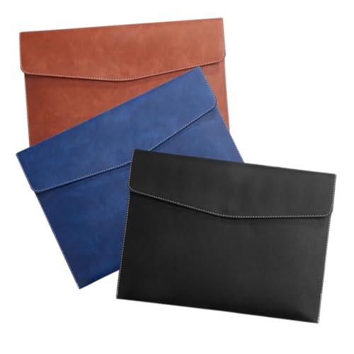 Tofficu 3 Stück Teiliges Wasserdichtes Dokumentenmappe mit Druckknopf Großer Kapazität Vielseitiger Organizer für Büro und Zuhause Braun Blau und Schwarz für Unterlagen und Tofficu 3 Stück Teiliges Wasserdichtes Dokumentenmappe mit Druckknopf Großer Kapazität Vielseitiger Organizer für Büro und Zuhause Braun Blau und Schwarz für Unterlagen und von Tofficu