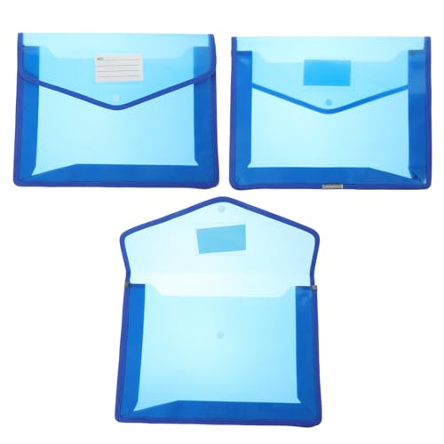 Tofficu 3 Stück Wasserdichte Transparente Dokumententasche mit Druckknopf Praktischer Tragbarer Organizer für Wichtige Unterlagen Geeignet für Büro Schule und Geschäft Tofficu 3 Stück Wasserdichte Transparente Dokumententasche mit Druckknopf Praktischer Tragbarer Organizer für Wichtige Unterlagen Geeignet für Büro Schule und Geschäft von Tofficu