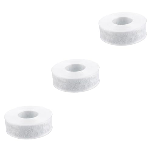 Tofficu 3 Stück Weihnachtsband ribbon weihnachts band party decoration dekobänder geschenkeband drinnen Verpackung und Band für weihnachtsverpackungsband weihnachtliches Polyesterband Weiß von Tofficu