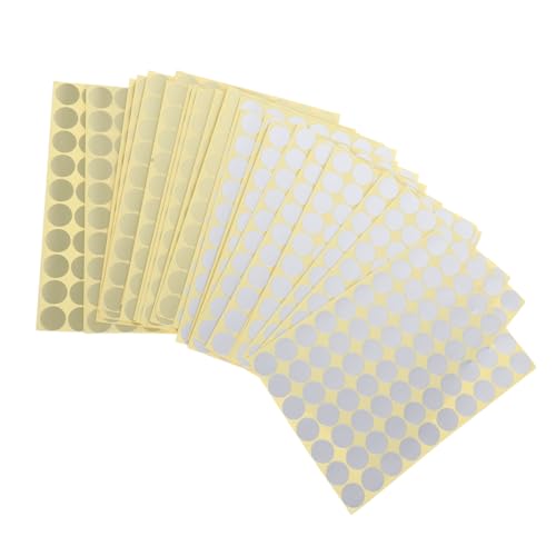 Tofficu 30 Blatt Selbstklebende Runde Farbpunkt Etiketten Ablösbare Klebepunkte in Gold und Silber Farbcodierte Aufkleber für Büro Schule Kalender und Dekorationen Tofficu 30 Blatt Selbstklebende Runde Farbpunkt Etiketten Ablösbare Klebepunkte in Gold und Silber Farbcodierte Aufkleber für Büro Schule Kalender und Dekorationen von Tofficu