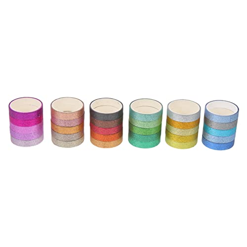 Tofficu 30 Rollen Glitter Washi Tape Farbenfrohes Repositionierbares DIY Klebeband aus Premium papier Wasserfest und Langlebig für Scrapbooking Planer Sticker und Kreative Bastelarbeiten Tofficu 30 Rollen Glitter Washi Tape Farbenfrohes Repositionierbares DIY Klebeband aus Premium papier Wasserfest und Langlebig für Scrapbooking Planer Sticker und Kreative Bastelarbeiten von Tofficu