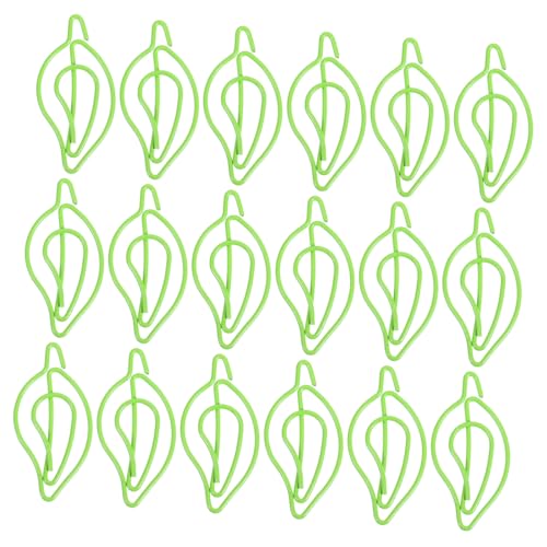 Tofficu 30 Stück Blattförmige Papierklammern Kleine Dokumentenklammern Kreative Büroklammern für Schule Büro Aktenklammern Memo Clips in Grasgrün Tofficu 30 Stück Blattförmige Papierklammern Kleine Dokumentenklammern Kreative Büroklammern für Schule Büro Aktenklammern Memo Clips in Grasgrün von Tofficu