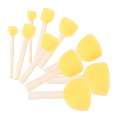 Tofficu 30 Stück Bodenpinsel Malwerkzeuge für Kreative Bastelwerkzeuge Malen Pinsel lernen Malwerkzeug Malschwämme für Maltschwämme Bastelpinsel Schwamm Yellow Tofficu 30 Stück Bodenpinsel Malwerkzeuge für Kreative Bastelwerkzeuge Malen Pinsel lernen Malwerkzeug Malschwämme für Maltschwämme Bastelpinsel Schwamm Yellow von Tofficu