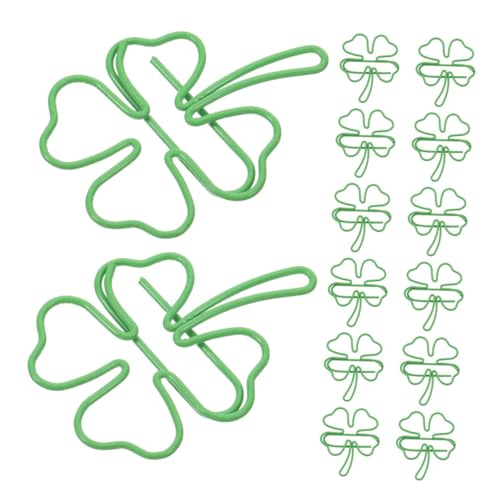 Tofficu 30 Stück Büroklammer Mit Vierblättrigem Kleeblatt Papierclips Vier Blätter Klee Kleeblattförmige Büroklammern Zarte Büroklammern Neuartige Büroklammern Green Metall Tofficu 30 Stück Büroklammer Mit Vierblättrigem Kleeblatt Papierclips Vier Blätter Klee Kleeblattförmige Büroklammern Zarte Büroklammern Neuartige Büroklammern Green Metall von Tofficu