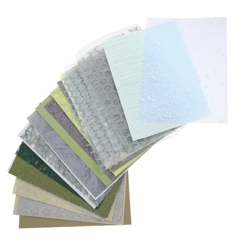 Tofficu 30 Stück Handkonto mit gemischtem Materialpaket Glitzerpapier Scrapbook-Zubehör Schrott Journaling Scrapbook-Kit Papier zum Basteln Scrapbooking-Materialien Scrapbook-Papier von Tofficu
