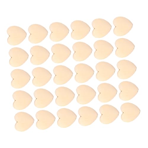 Tofficu 30 Stück Hölzerne Pfirsichherz Hängescheiben Für Herzförmige Babyherzen Dekorationen Liebesausschnitte Basteln Holz Hochzeitsdekor Blanke Ornamente Blanke Holzspäne DIY von Tofficu