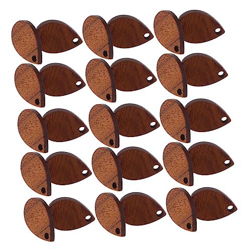 Tofficu 30 Stück Holz Ohrstecker DIY Ohrringe Zubehör für Schmuckherstellung Geometrische Wassertröpfchenform Sicheres Material für Designs von Tofficu