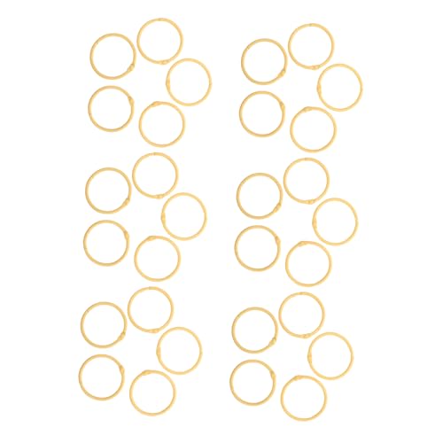 Tofficu 30 Stück Metall Buchbinderinge Gelbe Offene Loose Leaf Binder Rings für Papier Notizkarten Indexkarten Schlüsselanhänger Robust und Einfach zu Öffnen für Schule und Büro Tofficu 30 Stück Metall Buchbinderinge Gelbe Offene Loose Leaf Binder Rings für Papier Notizkarten Indexkarten Schlüsselanhänger Robust und Einfach zu Öffnen für Schule und Büro von Tofficu
