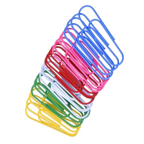 Tofficu 30 Stück Teiliges Bunte Büroklammern mit Kunststoffbeschichtung Starke Metallklammern zum Sicheren Halten und Organisieren von Dokumenten Vielseitig für Büro und Schule Tofficu 30 Stück Teiliges Bunte Büroklammern mit Kunststoffbeschichtung Starke Metallklammern zum Sicheren Halten und Organisieren von Dokumenten Vielseitig für Büro und Schule von Tofficu