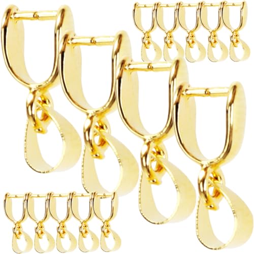 Tofficu 30 Stück Teiliges DIY Anhänger Verschluss aus Langlebiger Legierung Dekorative Pinch Clip Connectoren für Halsketten Schmuckherstellung Goldfarbene Zubehör für Kreative von Tofficu