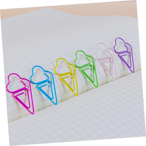 Tofficu 30 Stück Teiliges Eiscreme förmige Büroklammern aus Robustem Metall Niedliche Lesezeichen und Praktische Papierclips für Büro und Schule Dekorative und Multifunktionale Tofficu 30 Stück Teiliges Eiscreme förmige Büroklammern aus Robustem Metall Niedliche Lesezeichen und Praktische Papierclips für Büro und Schule Dekorative und Multifunktionale von Tofficu