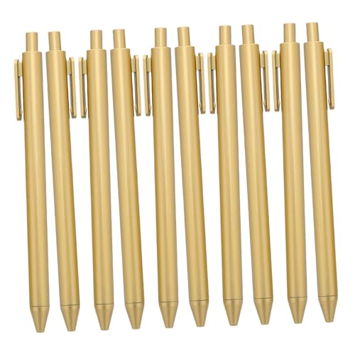 Tofficu 30 Stück Teiliges Goldene Kugelschreiber mit Klickmechanismus Schlanke Kunststoff-metalloptik Schwarze Tinte Sanftes Schreibempfinden Vielseitig für Büro Gäste-unterschriften und von Tofficu