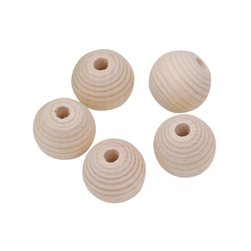 Tofficu 30 Stück Teiliges Holzperlen Ungefertigte Naturperlen mit Gewindestruktur Einfache Fädelperlen für DIY Schmuckherstellung Armband Halskette Bastelmaterial Tofficu 30 Stück Teiliges Holzperlen Ungefertigte Naturperlen mit Gewindestruktur Einfache Fädelperlen für DIY Schmuckherstellung Armband Halskette Bastelmaterial von Tofficu