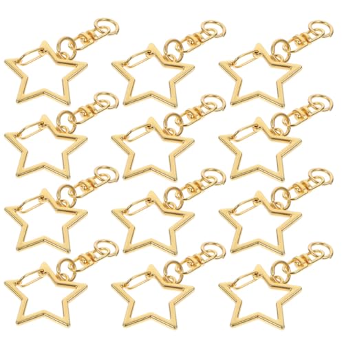 Tofficu 30 Stück Teiliges Stern Schlüsselanhänger aus Metall mit Drehbarem Karabinerhaken Federschnappverschluss und Offenem Sprungring für DIY Schmuck und Accessoires Tofficu 30 Stück Teiliges Stern Schlüsselanhänger aus Metall mit Drehbarem Karabinerhaken Federschnappverschluss und Offenem Sprungring für DIY Schmuck und Accessoires von Tofficu