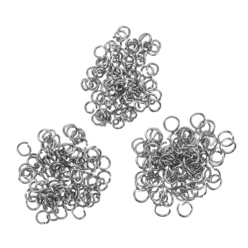 Tofficu 300 Stück Edelstahl Verbindungso Sen Offen Schmuckringe Fu Halsketten Armbänder Ohrring Reparatur DIY Zubehör Langlebig Rostfrei von Tofficu