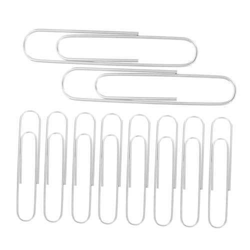 Tofficu 300 Stück Große Büroklammern Metall Beschichtet Rostfrei Robust für Büro Schule Zuhause Dokumentenorganisation und DIY projekte Tofficu 300 Stück Große Büroklammern Metall Beschichtet Rostfrei Robust für Büro Schule Zuhause Dokumentenorganisation und DIY projekte von Tofficu