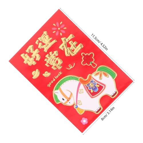Tofficu 300 Stück Kreative Rote Umschläge Für Das Jahr Des Pferdes Chinesisches Neujahr Roter Umschlag Frühlingsfest Hongbao Chinesisches Neujahr Geldumschläge Frühlingsfest Rote Tofficu 300 Stück Kreative Rote Umschläge Für Das Jahr Des Pferdes Chinesisches Neujahr Roter Umschlag Frühlingsfest Hongbao Chinesisches Neujahr Geldumschläge Frühlingsfest Rote von Tofficu