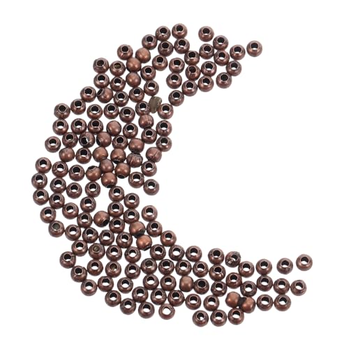 Tofficu 300 Stück Metall Abstandshalter Perlen Loch Glatte Runde Spacer Beads für DIY Schmuckherstellung Geeignet für Armbänder Halsketten Ohrringe von Tofficu
