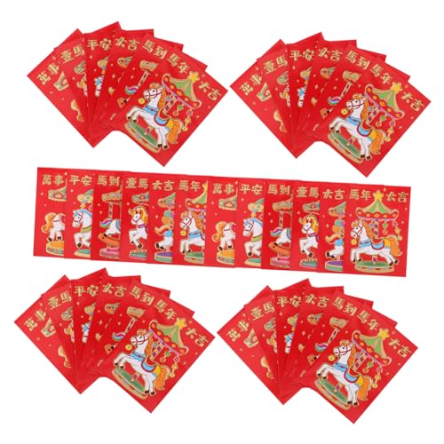 Tofficu 300 Stück Rote Umschläge Jahr Des Pferdes Kreative Lunar Envelopes Glücksgeldumschläge für Chinesisches Neujahr Frühlingsfest Hochzeit Abschlussfeier Tofficu 300 Stück Rote Umschläge Jahr Des Pferdes Kreative Lunar Envelopes Glücksgeldumschläge für Chinesisches Neujahr Frühlingsfest Hochzeit Abschlussfeier von Tofficu