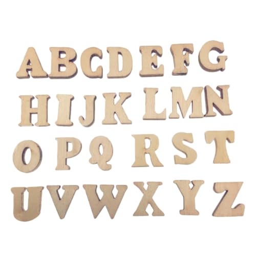 Tofficu 300 Stück Unfertige Holzbuchstaben für Diy Bastelprojekte Hochwertige Holzbuchstaben für Wanddekoration und Kreative Bastelarbeiten von Tofficu