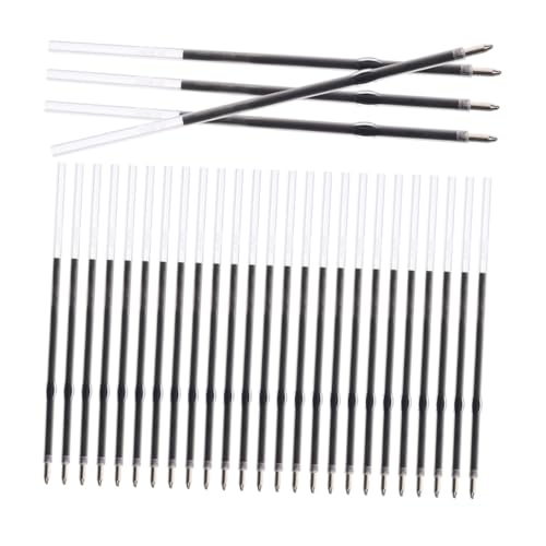 Tofficu 300Stücke Kugelschreiber Minen Schwarze Tintenminen für Einziehbare Stifte für Büro und Schule Einfaches Klickdesign für Müheloses Schreiben von Tofficu