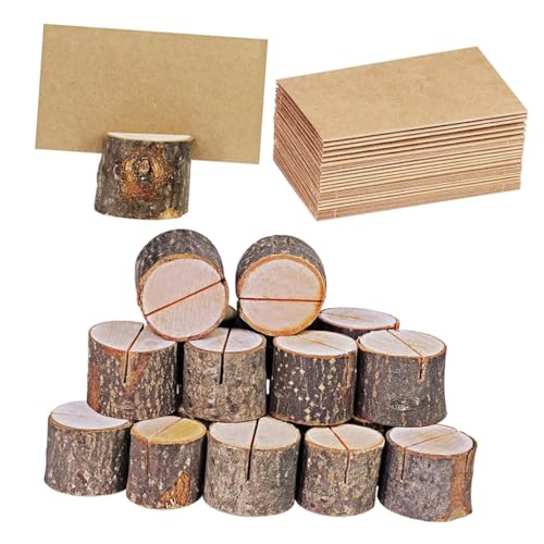 Tofficu 35 Sätze Rustikale Holz Baumrinden Memo Clip Aufsteller mit Karten Natürlicher Holzstumpf Kartenhalter für Tischkarten Namensschilder Memo und Fotohalter für Hochzeit Party Büro Tofficu 35 Sätze Rustikale Holz Baumrinden Memo Clip Aufsteller mit Karten Natürlicher Holzstumpf Kartenhalter für Tischkarten Namensschilder Memo und Fotohalter für Hochzeit Party Büro von Tofficu