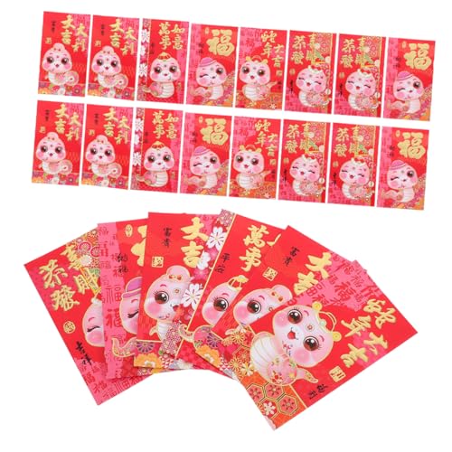 Tofficu 36 Stück Teiliges Chinesische Rote Umschläge für Jahr der Schlange Traditionelle Papier Geldumschläge mit Schlangenmotiv Vielseitig für Mondneujahr Hochzeiten und Festlichkeiten Tofficu 36 Stück Teiliges Chinesische Rote Umschläge für Jahr der Schlange Traditionelle Papier Geldumschläge mit Schlangenmotiv Vielseitig für Mondneujahr Hochzeiten und Festlichkeiten von Tofficu