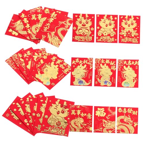 Tofficu 36 Stück Teiliges Rote Umschläge Jahr Drachen mit Goldprägung Vielseitig für Neujahrs Geschenke Schmuck und Dekoration Traditionelle Frühlingsfest Hongbao Tofficu 36 Stück Teiliges Rote Umschläge Jahr Drachen mit Goldprägung Vielseitig für Neujahrs Geschenke Schmuck und Dekoration Traditionelle Frühlingsfest Hongbao von Tofficu