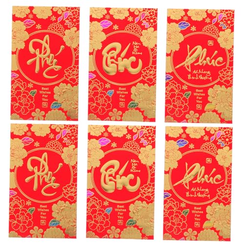 Tofficu 36 Stück Teiliges Vietnamische Neujahrsumschläge Traditionelle Rote Geldbeutel für Frühlingsfest Feierlichkeiten Festliche Papierumschläge mit Kulturellem Design Tofficu 36 Stück Teiliges Vietnamische Neujahrsumschläge Traditionelle Rote Geldbeutel für Frühlingsfest Feierlichkeiten Festliche Papierumschläge mit Kulturellem Design von Tofficu