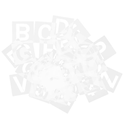 Tofficu 36 Stück Teiliges Wiederverwendbares Pet Schablonen mit Großen Buchstaben und Zahlen Vielseitig für Malerei DIY Bastelprojekte Holzschilder und Dekoration Langlebig und Tofficu 36 Stück Teiliges Wiederverwendbares Pet Schablonen mit Großen Buchstaben und Zahlen Vielseitig für Malerei DIY Bastelprojekte Holzschilder und Dekoration Langlebig und von Tofficu