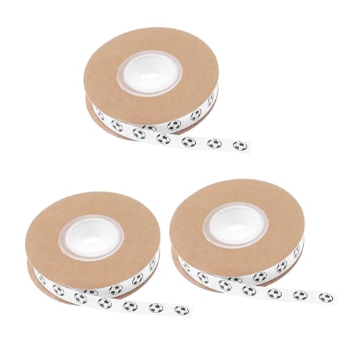 Tofficu 3Roll Fußball Geschenkband Yards Weiß Breit Grosgrainband für Partydeko Basteln Haarschleifen DIY Fußballfan Geschenkverpackung Jungen Feier Tofficu 3Roll Fußball Geschenkband Yards Weiß Breit Grosgrainband für Partydeko Basteln Haarschleifen DIY Fußballfan Geschenkverpackung Jungen Feier von Tofficu