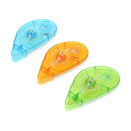 Tofficu 3Stücke Doppelseitige Klebebänder Transparentes Mehrzweckklebeband für DIY Basteln und Bürobedarf Starke Klebkraft für Schule Zuhause und Geschenkverpackungen von Tofficu