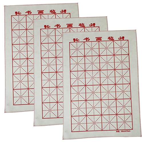 Tofficu 3Stücke Filzmatten für Chinesische Kalligraphie und Malerei Professionelle Schreibunterlage für Künstler Leicht und Tragbar Langlebige Schreibfläche Tofficu 3Stücke Filzmatten für Chinesische Kalligraphie und Malerei Professionelle Schreibunterlage für Künstler Leicht und Tragbar Langlebige Schreibfläche von Tofficu