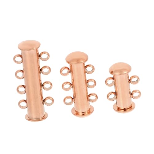 Tofficu 3Stücke Teiliges Metallverschlüsse für Armbänder Langlebige DIY Schmuckverbindungen Roségold zur Einfachen Verwendung Tofficu 3Stücke Teiliges Metallverschlüsse für Armbänder Langlebige DIY Schmuckverbindungen Roségold zur Einfachen Verwendung von Tofficu