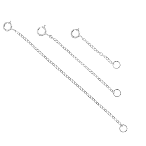 Tofficu 3Stücke Teiliges Silber Kettenverlängerungsset DIY Schmuckzubehör für und Armbänder für Kreative Bastelprojekte Tofficu 3Stücke Teiliges Silber Kettenverlängerungsset DIY Schmuckzubehör für und Armbänder für Kreative Bastelprojekte von Tofficu