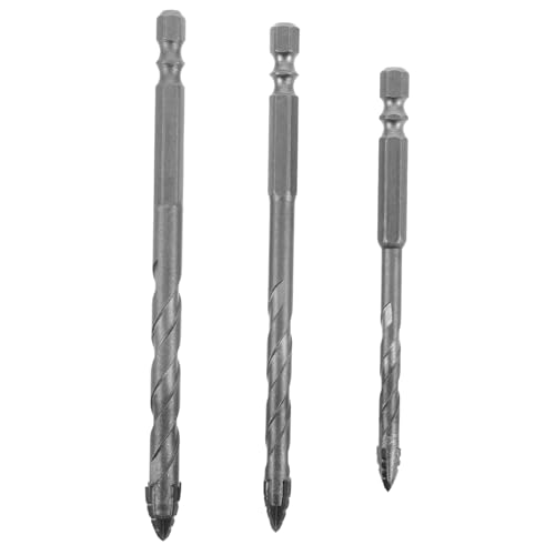 Tofficu 3er Set Betonbohrer Für Bohrhammer Wandbohrer Bohrkopf Betonbohrer Silver Wolframstahllegierung von Tofficu