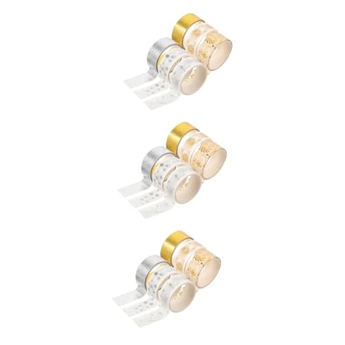 Tofficu 3er-boxen-set Papier Klebeband Uv Abdeckband, Dekoratives Klebeband Farbig Bemaltes Zierband Aufkleber Ästhetisches Washi-tape Dekoratives Bastelband Planerband Japanisches Papier von Tofficu