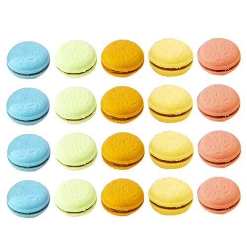 Tofficu 4 Boxen Makkaronrotler Malen Radiergummis Makkaron Süße Macaron-radiergummis Radiergummis in Bonbonfarbe Radiergummi Klassenzimmer Farbe Mini-radierer Schule Gummi von Tofficu