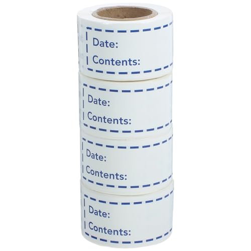 Tofficu 4 Rollen Aufkleber für Lebensmitteletiketten Etiketten Aufkleber Etiketten für Gefrierbehälter küchenetiketten küche organisation Tragbarer Etikettenaufkleber Tag-Aufkleber Blue Tofficu 4 Rollen Aufkleber für Lebensmitteletiketten Etiketten Aufkleber Etiketten für Gefrierbehälter küchenetiketten küche organisation Tragbarer Etikettenaufkleber Tag-Aufkleber Blue von Tofficu