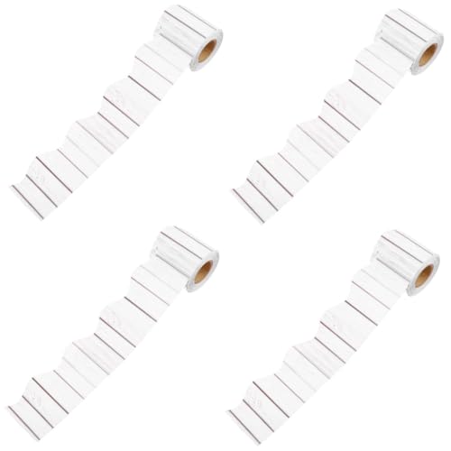 Tofficu 4 Rollen Randaufkleber für das Klassenzimmer bürodeko büro dekoration Papierdekoration Klassenzimmer Dekoration Pinnwand-Grenzen Planke Grenzpapier Festival-Bordüre Tafelrand Weiß Tofficu 4 Rollen Randaufkleber für das Klassenzimmer bürodeko büro dekoration Papierdekoration Klassenzimmer Dekoration Pinnwand-Grenzen Planke Grenzpapier Festival-Bordüre Tafelrand Weiß von Tofficu