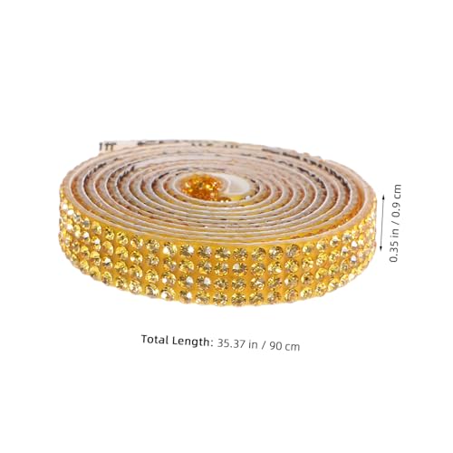 Tofficu 4 Rollen Selbstklebendes Strassband Reihen Breit Langlebiges Bling Rhinestone Ribbon für Geschenkverpackung DIY Basteln Schmuck und Modeakzente pro Rolle Tofficu 4 Rollen Selbstklebendes Strassband Reihen Breit Langlebiges Bling Rhinestone Ribbon für Geschenkverpackung DIY Basteln Schmuck und Modeakzente pro Rolle von Tofficu