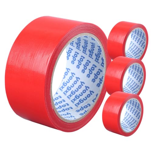 Tofficu 4 Rollen Wasserdichtes Gewebeband teppichklebeband carpet tape bänder kletband Reparaturklebeband Beständig Klebeband für Handwerk Klebeband schwarz Polyethylen und Gazefaser rot Tofficu 4 Rollen Wasserdichtes Gewebeband teppichklebeband carpet tape bänder kletband Reparaturklebeband Beständig Klebeband für Handwerk Klebeband schwarz Polyethylen und Gazefaser rot von Tofficu