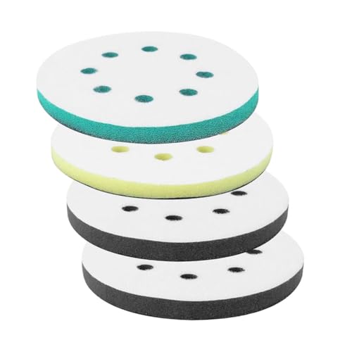 Tofficu 4 STÜCKE Teiliges Schleifpads mit Löchern Weiche Schaumstoff Polierkissen für Sander Lösung für Konturierte Oberflächen Vibrationsreduzierend für Auto und Möbelprojekte Tofficu 4 STÜCKE Teiliges Schleifpads mit Löchern Weiche Schaumstoff Polierkissen für Sander Lösung für Konturierte Oberflächen Vibrationsreduzierend für Auto und Möbelprojekte von Tofficu