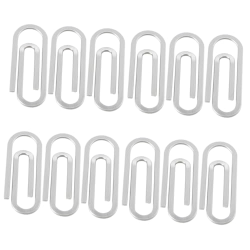 Tofficu 4 Sätze Büroklammer Klein Bunt Clip Datei Papierklammern Das Büro Outdoor-geldscheinklammer Scheine Befestigungsklemme Papierklemmstift Rostfreier Stahl Silver 3 Stücke * 4 von Tofficu