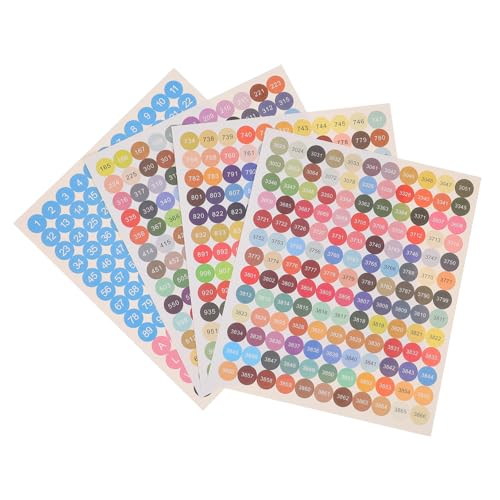 Tofficu 4 Sätze Bunte Nummernaufkleber zur Farbklassifizierung Identifikationsetiketten für Aufbewahrungsboxen Vielseitige Sticker für Diamantmalerei Kreuzstich und Bastelprojekte Tofficu 4 Sätze Bunte Nummernaufkleber zur Farbklassifizierung Identifikationsetiketten für Aufbewahrungsboxen Vielseitige Sticker für Diamantmalerei Kreuzstich und Bastelprojekte von Tofficu