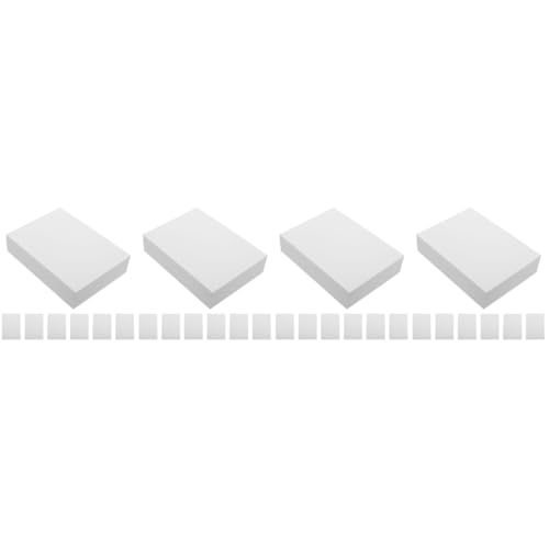 Tofficu 4 Sätze Fotopapier Taschentuch Glänzendes Aufkleberpapier Broschürenpapier Farbiges Papier Leer Papier in Fotoqualität Poster Papier Fotokopierpapier Sofortig Weiß 100 Blätter * 4 von Tofficu