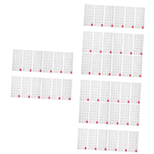 Tofficu 4 Sätze Jahrsplan -aufkleber Täglicher Planer Kalender Etiketten Selbstklebender Notizblock-aufkleber Datumsaufkleber Buchregisterkarten Papier 12 Blätter * 4 von Tofficu
